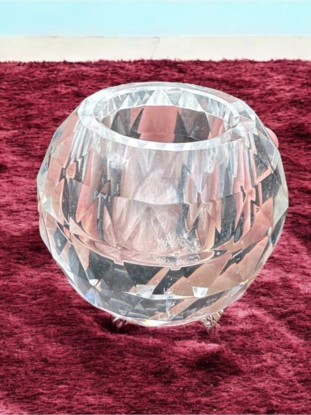 Oleg Cassini Crystal Votive Candle Holder